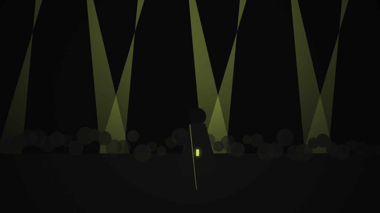 Generated stage lighting used as a music video concept frame