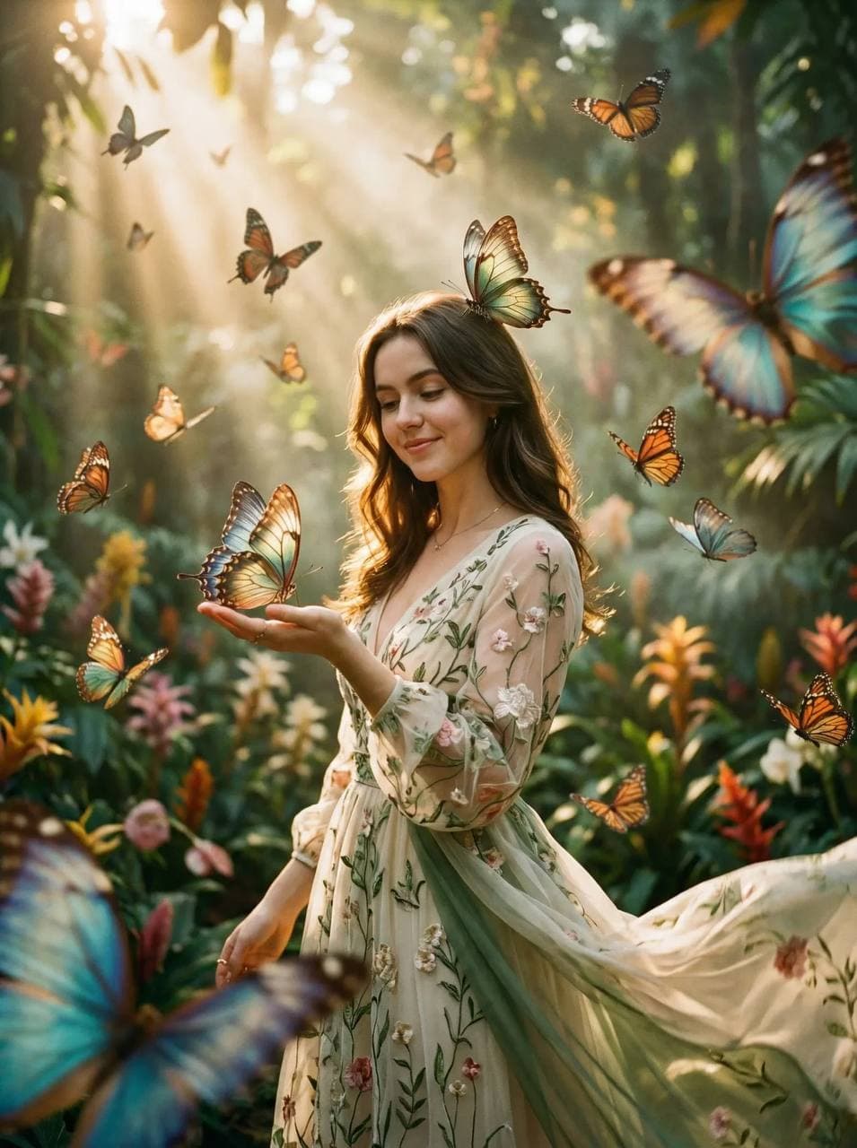 Tropical Butterfly Awakening Video From Photo