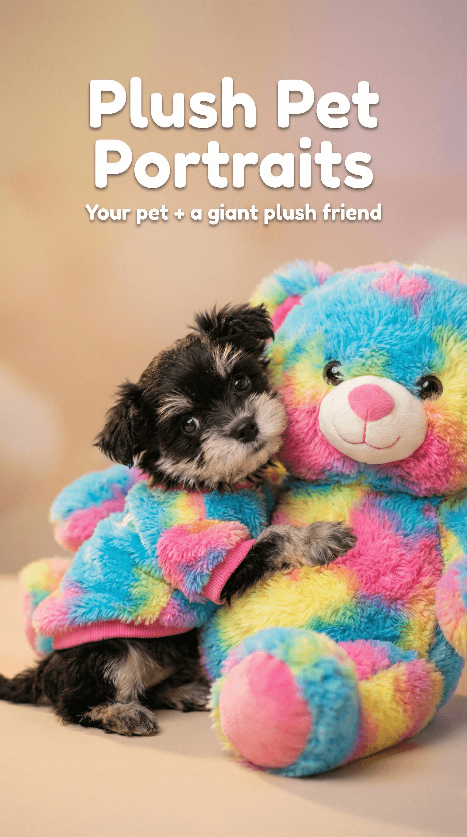 AI Pet Plush Photoshoot Video From Image
