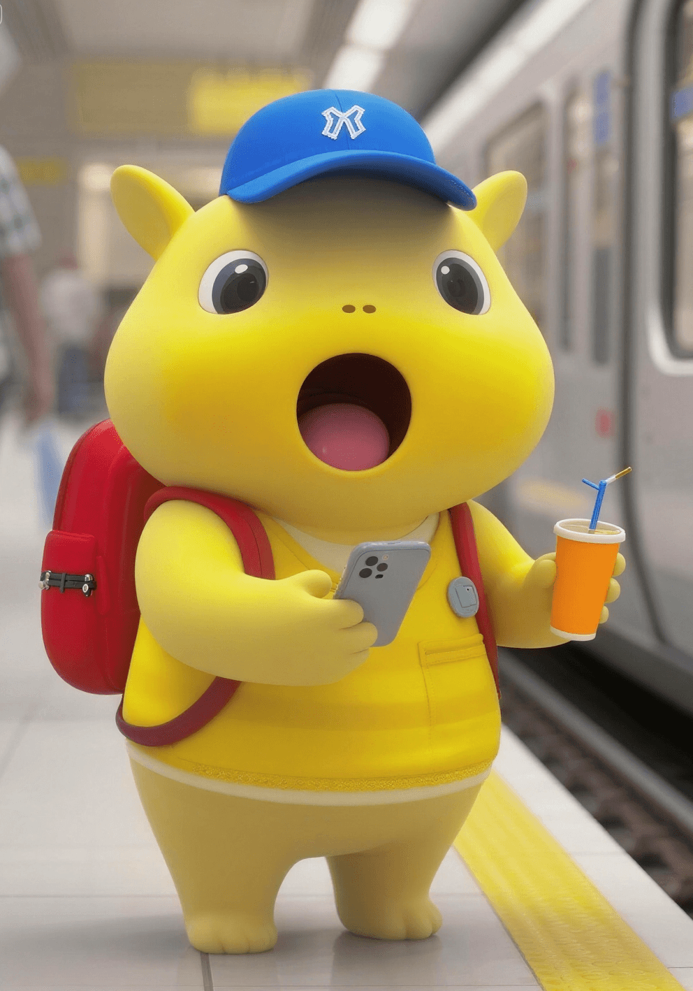 AI Subway Commuting Image From Image
