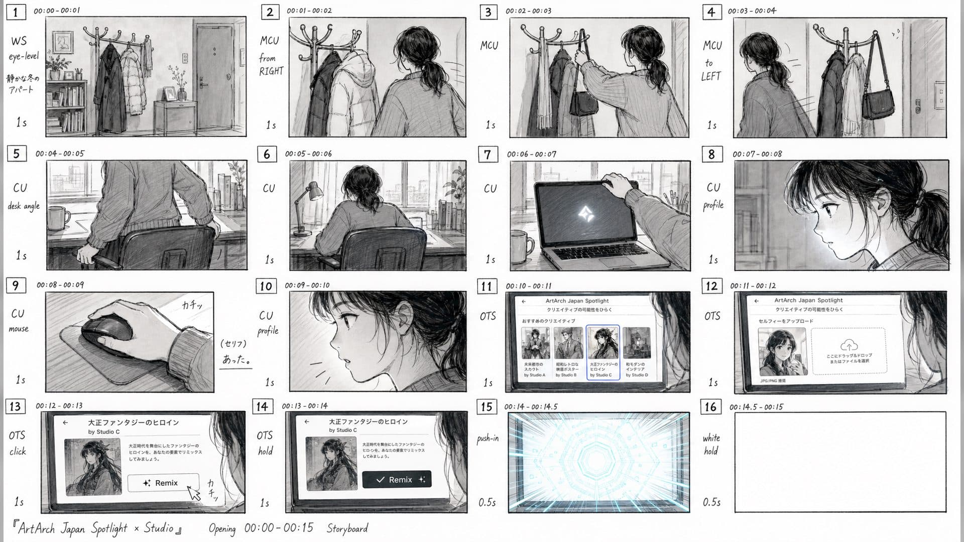 From a Monochrome Storyboard to a Color Script