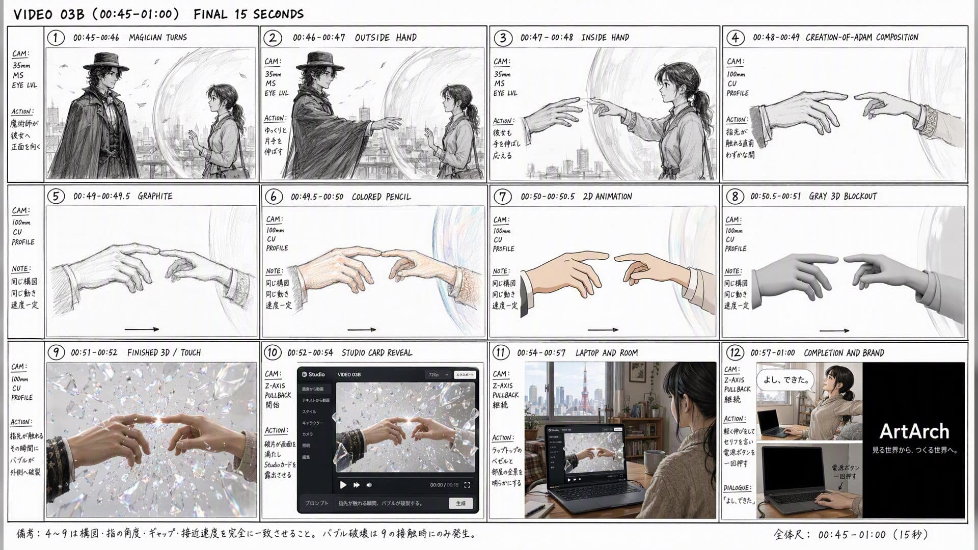 How Camera Arrows Improve an AI Storyboard