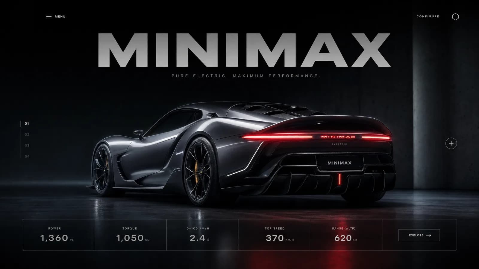 MiniMax H3 Website Animation for Product and Brand Concepts