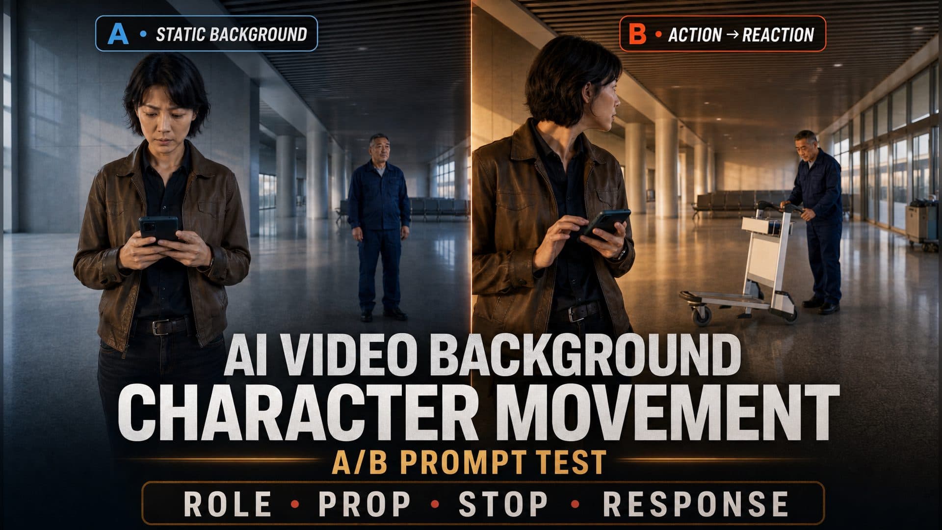 AI Video Background Character Movement: A Practical Prompting Method