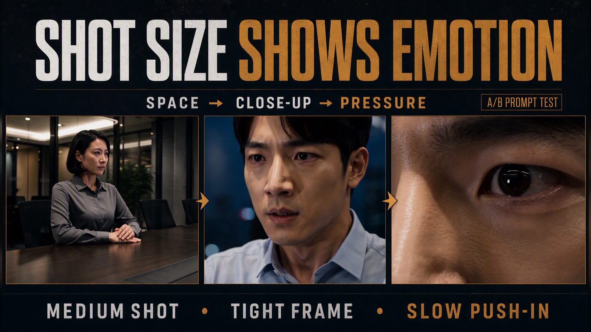 AI Video Shot Size Prompts: Use Framing to Show Emotion