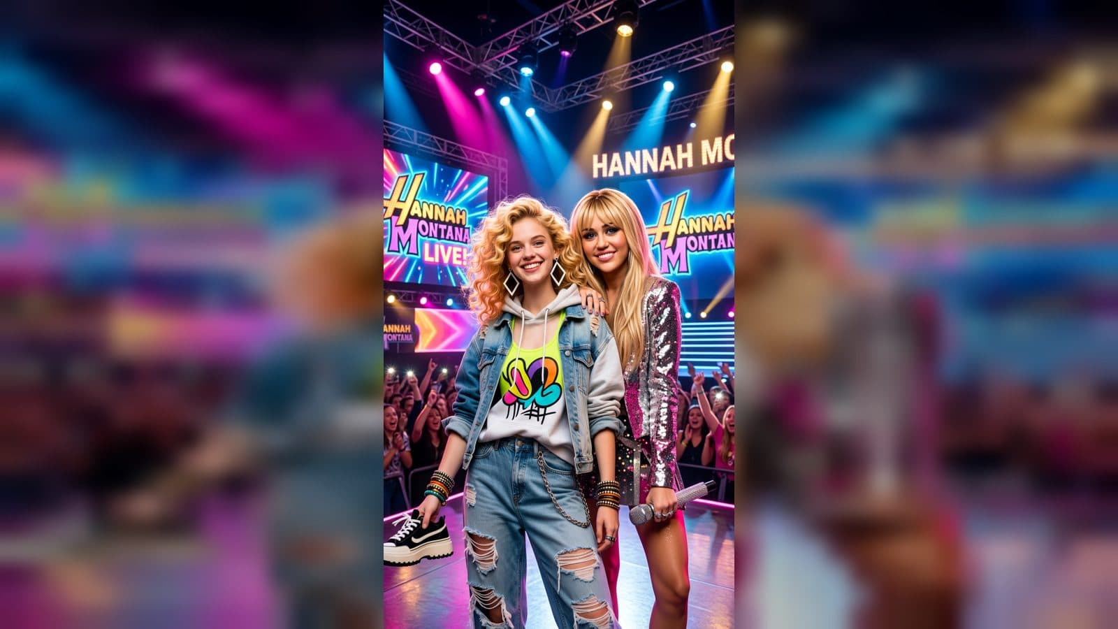 AI Fashion Video Generator for a Hannah Montana Photo Moment