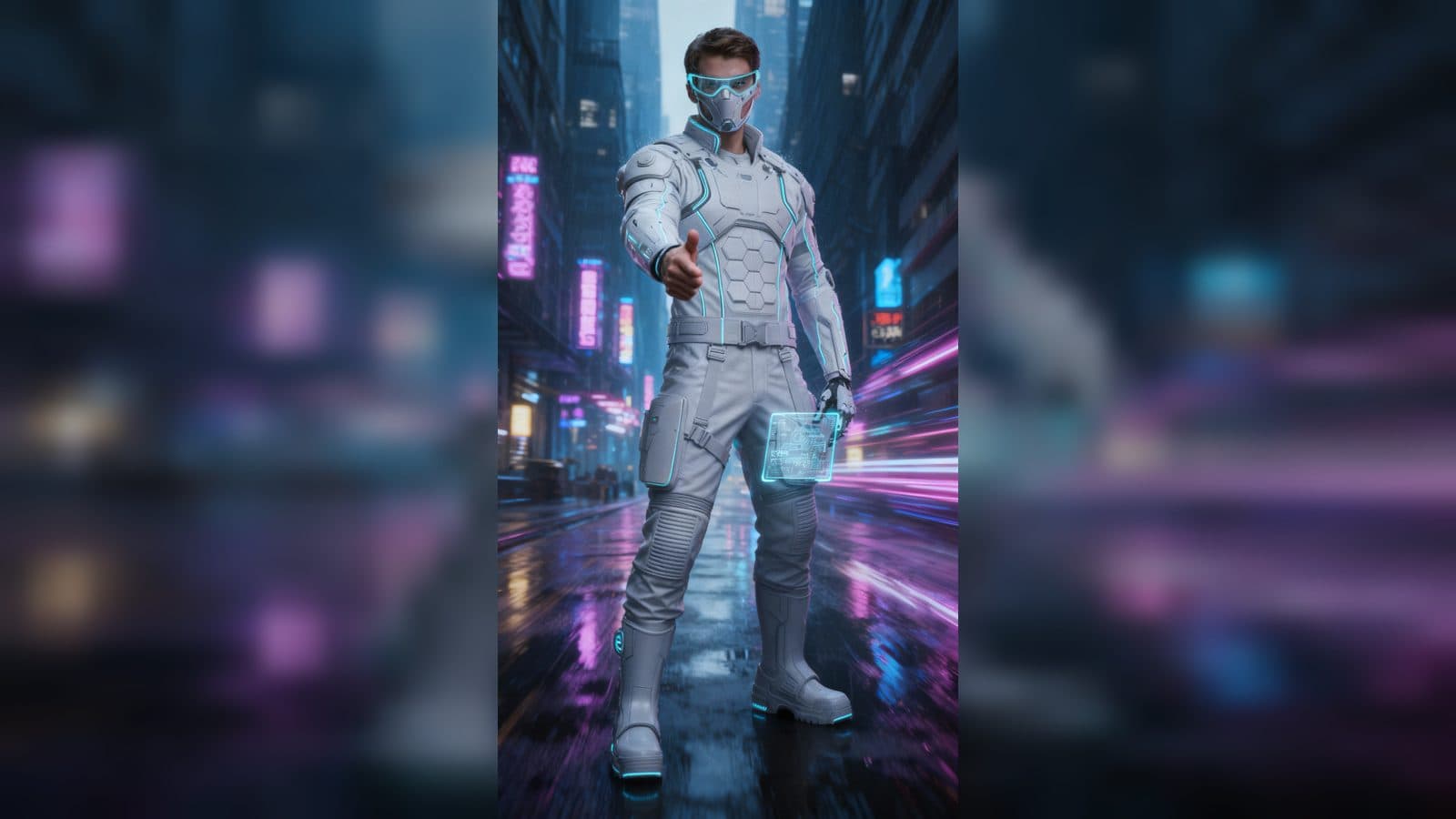 Cyberpunk Handshake Video Generator from Photo for a Dimensional Glitch