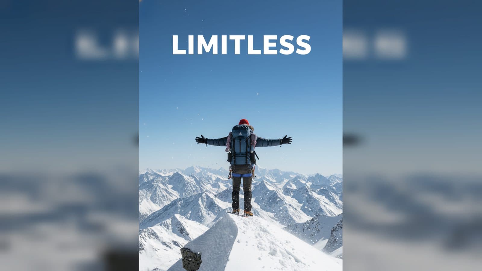 Virtual Snowy Summit Video from Photo