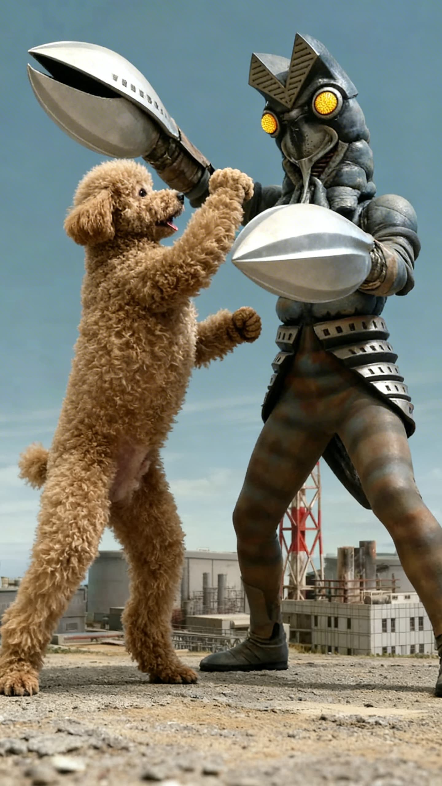 AI Cute Pets Vs Baltan! Video From Image