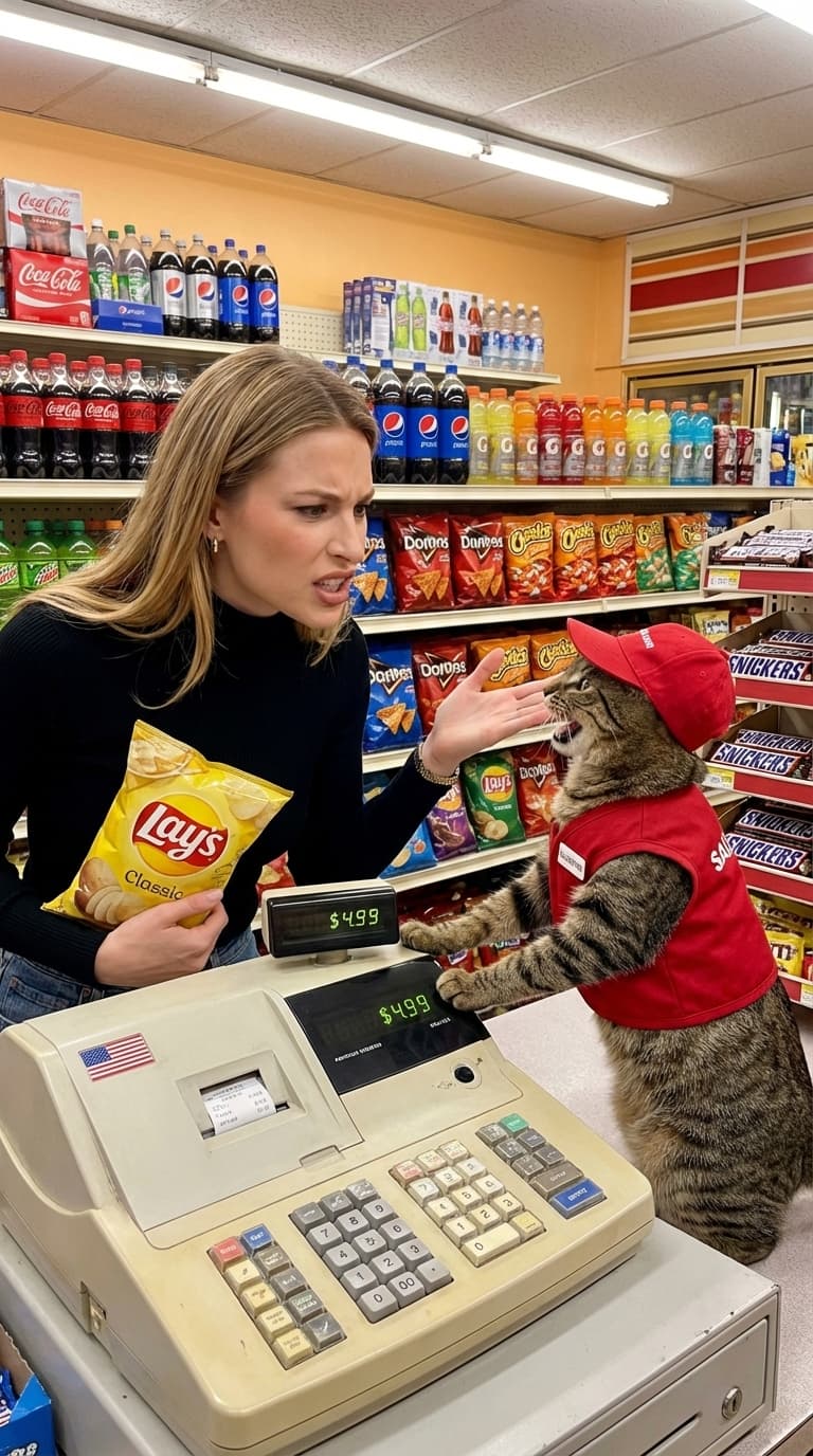 Day Arguing With Cat Video From Photo