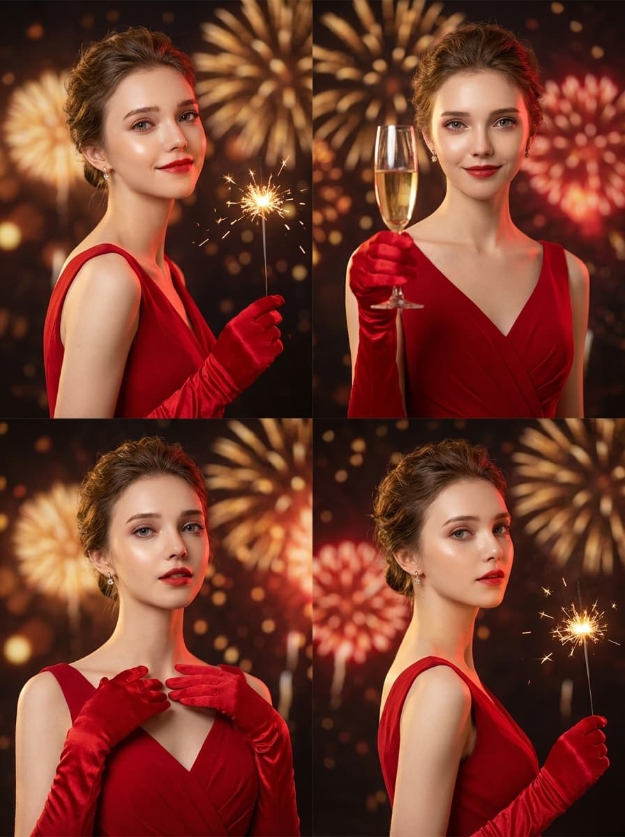 This New Year Moment Image From Photo