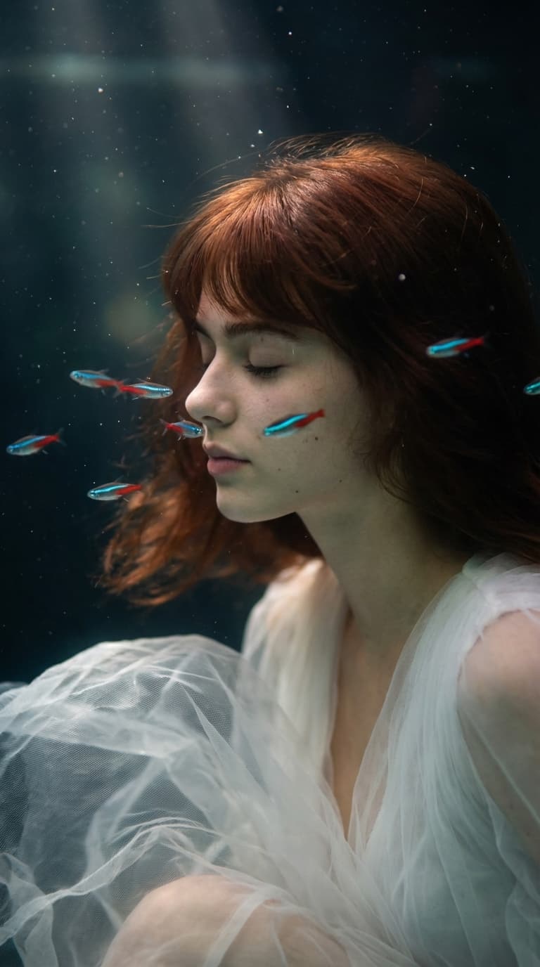 AI Underwater Portrait Video From Image