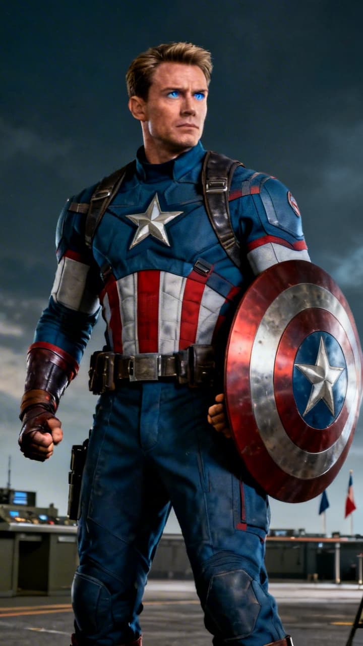 AI Captain America Transformation Transition Video From Image