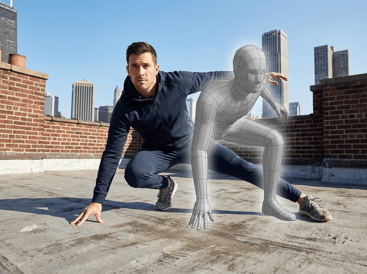 3D Pose Reference AI Video for Action and Camera Control