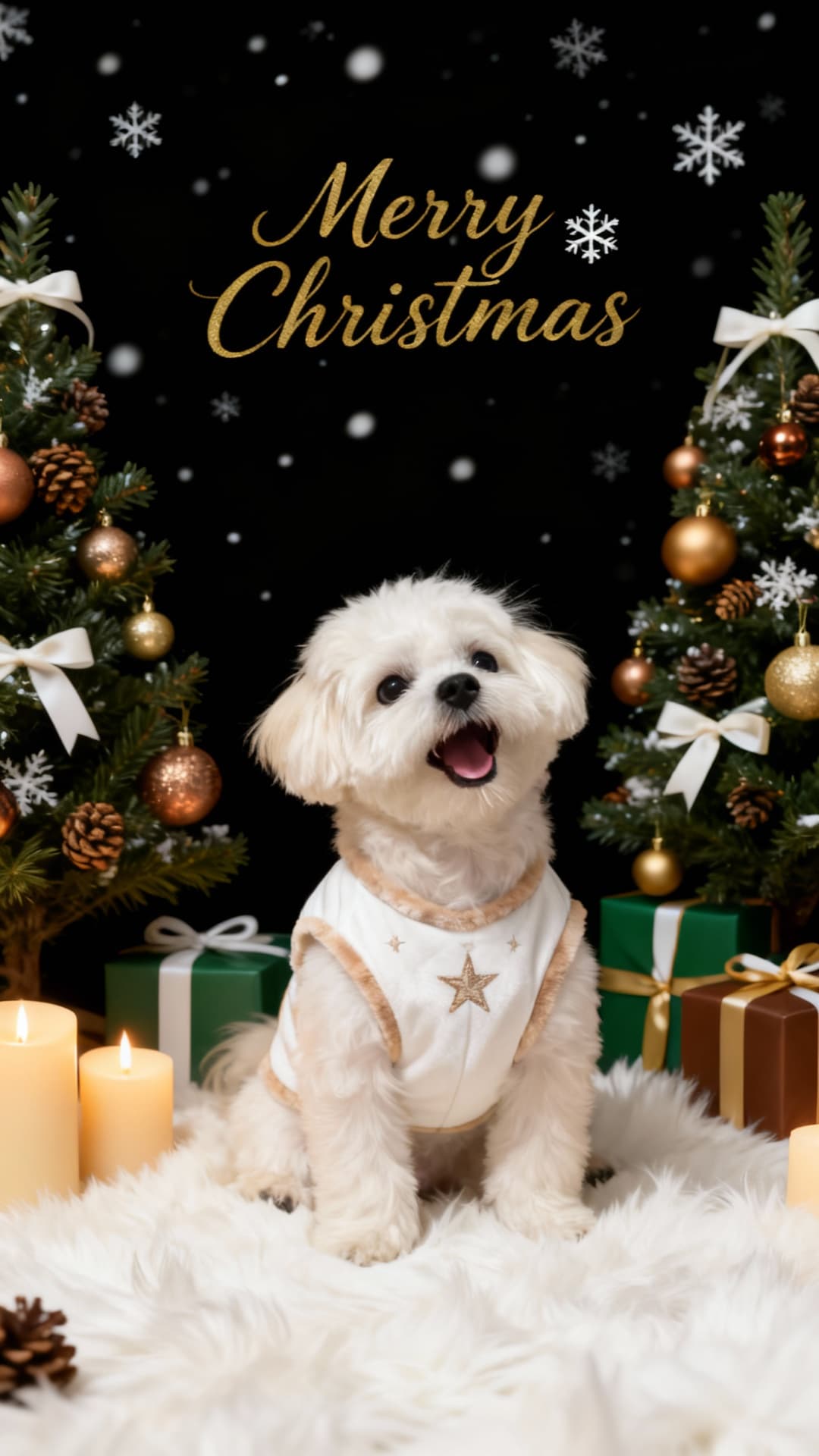 AI Pet Christmas Photo Shoot Video From Image