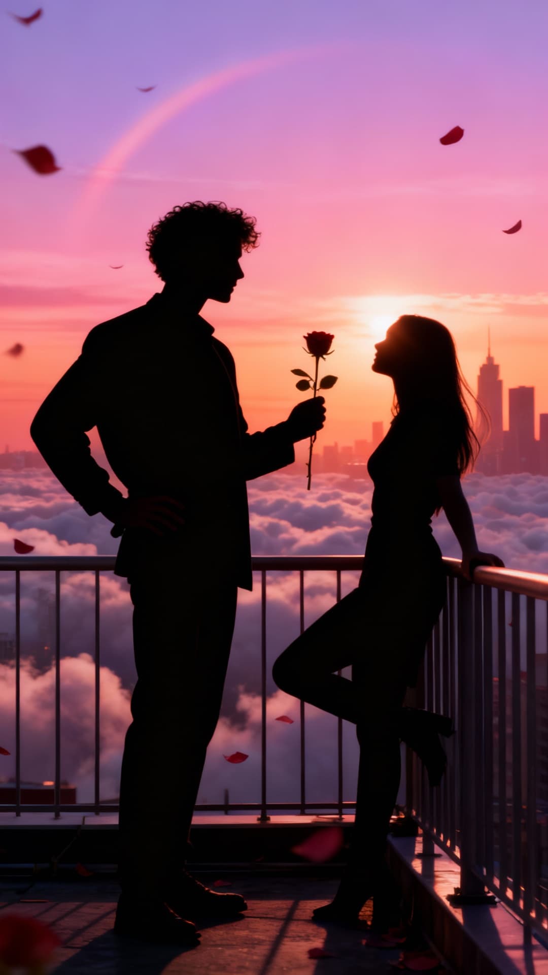 AI Rose Shower Romance At Image From Image