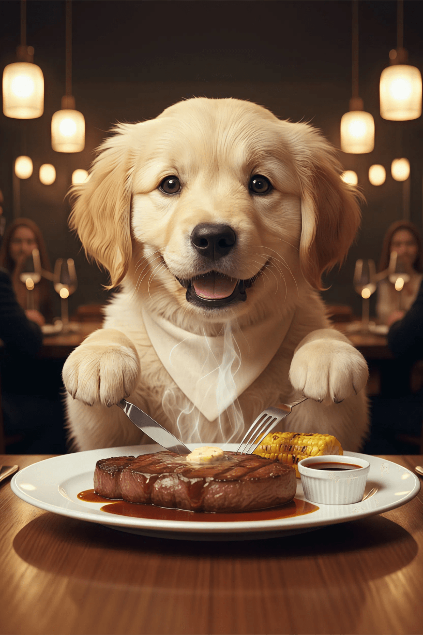 AI Dinner With My Pet Image From Image