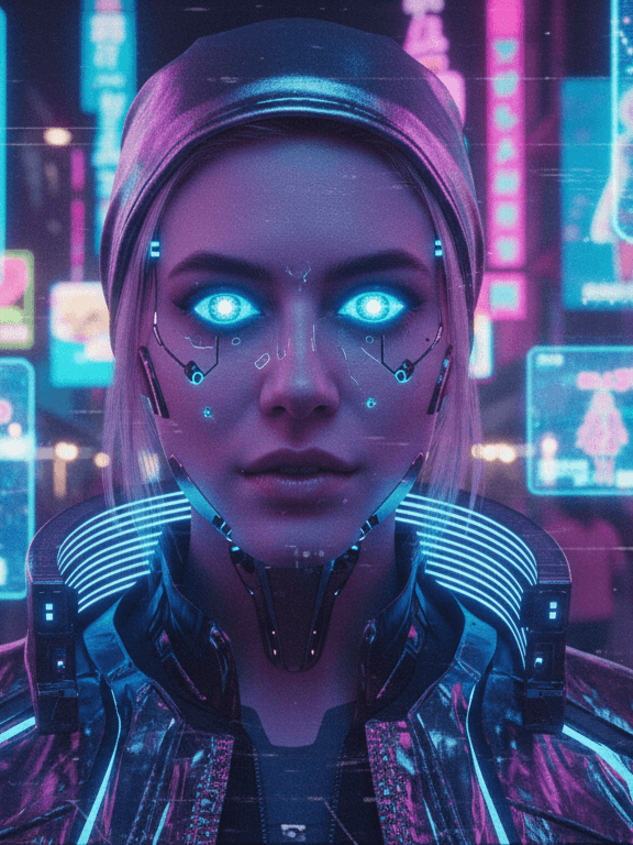 AI In The Neon Depths, Video From Image